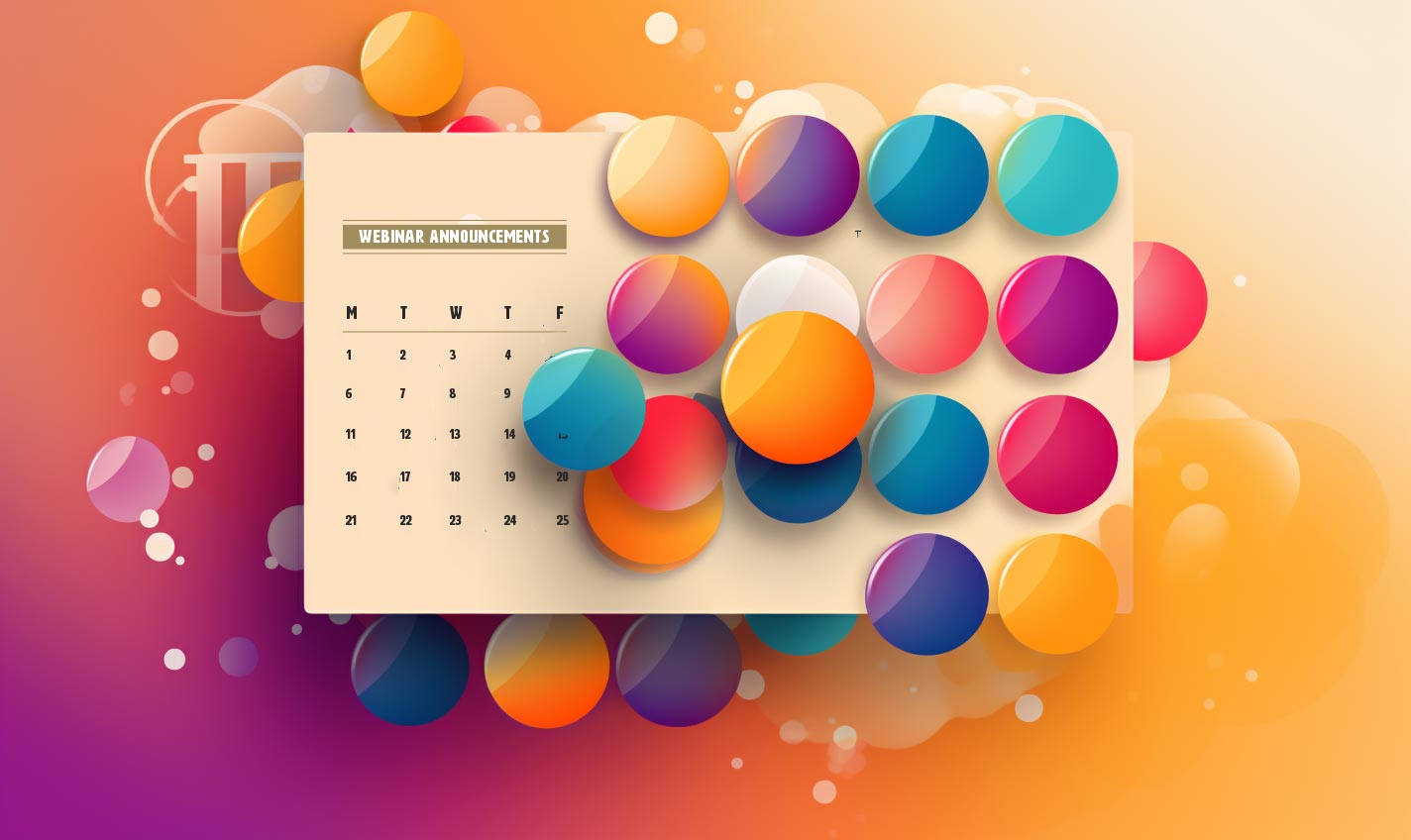 Calendar representing the best time to host webinars